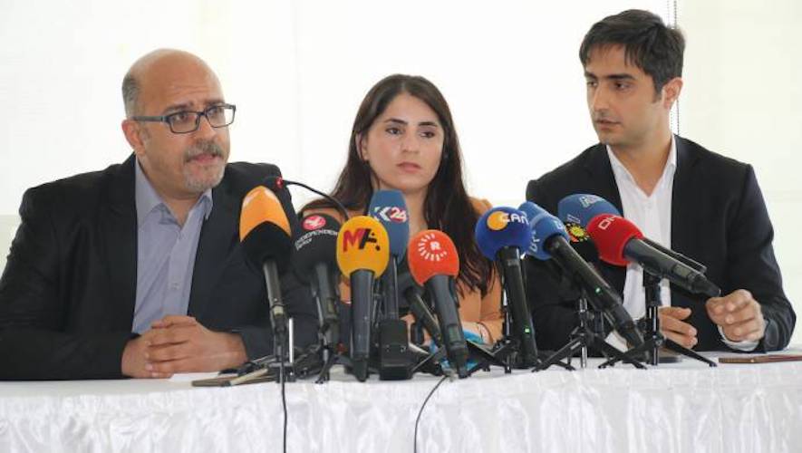 Conference de presse des avocats d'Abdullah Ocalan le 6 mai 2019 à Istanbul. 