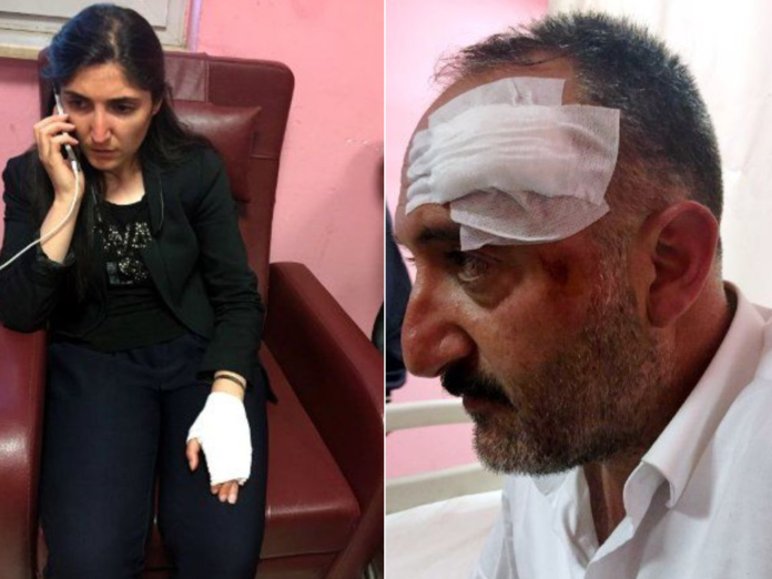 Les co-Maires HDP de la ville kurde de Diyadin ont été agressés physiquement à l'entrée de leur Mairie par la police turque