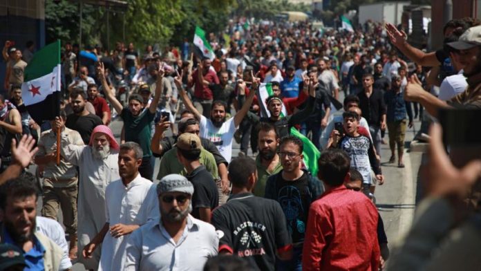 Idlib : Grande manifestation contre l'Etat turc