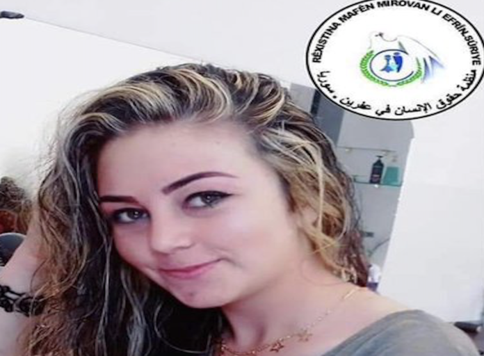 Afrin : Une jeune fille kurde retrouvée morte après avoir été enlevée par une milice pro-turque