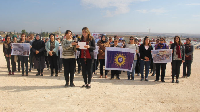 À l’approche de la Journée internationale pour l’élimination de la violence à l’égard des femmes, le Conseil des femmes d’Afrin a condamné les crimes commis par la Turquie.