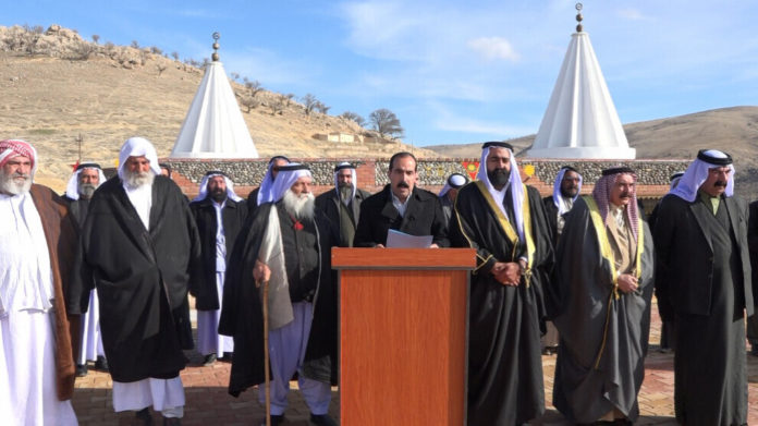 Des chefs de tribus et des dignitaires religieux yézidis ont appelé dimanche à l'unité contre les menaces d'invasion turques à Shengal.