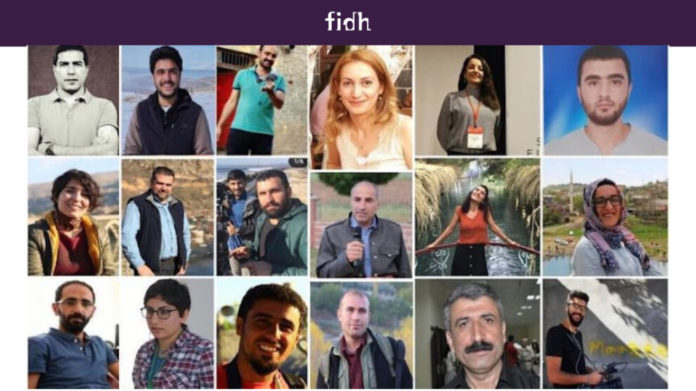 La 5eme chambre du tribunal correctionnel d’Amed (Diyarbakir) décide du maintien en détention de 16 journalistes arrêtés à Amed le 8 juin dernier.