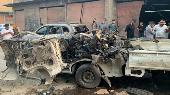 Quatre personnes ont été tués et deux autres blessées à la suite d’une attaque de drone turque contre un véhicule civil à Qamishlo, dans le nord de la Syrie.