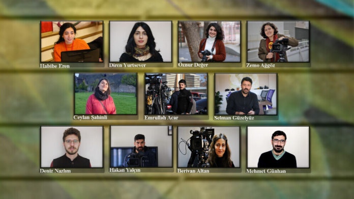Neuf des onze journalistes arrêtés mardi en Turquie ont été placé détention provisoire vendredi à Ankara en tant que membres présumés d'une organisation terroriste.