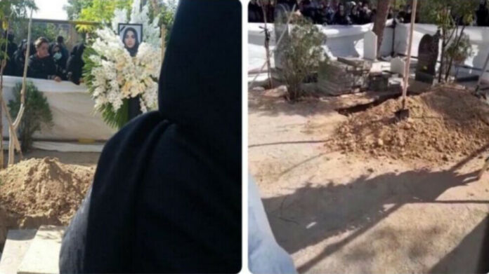 L’adolescente kurde Armita Girawend a été enterrée aujourd’hui dans la capitale iranienne après un mois de coma