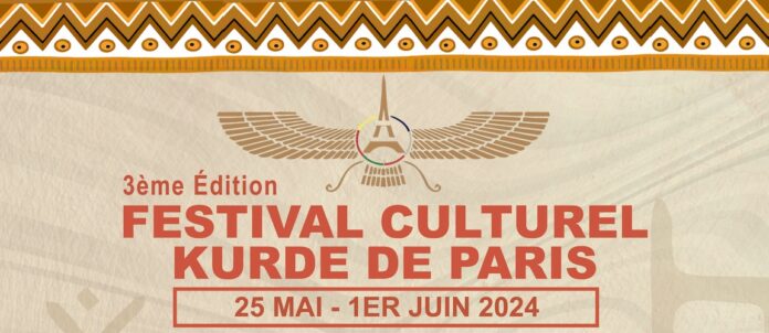 Le Conseil Démocratique Kurde en France (CDK-F) organise du 25 mai au 1er juin 2024 la troisième édition du Festival culturel kurde de Paris.