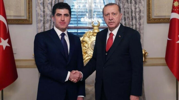 Le président du Kurdistan d’Irak, Nechirvan Barzani, s'est rendu à Ankara pour rencontrer le président turc Erdogan